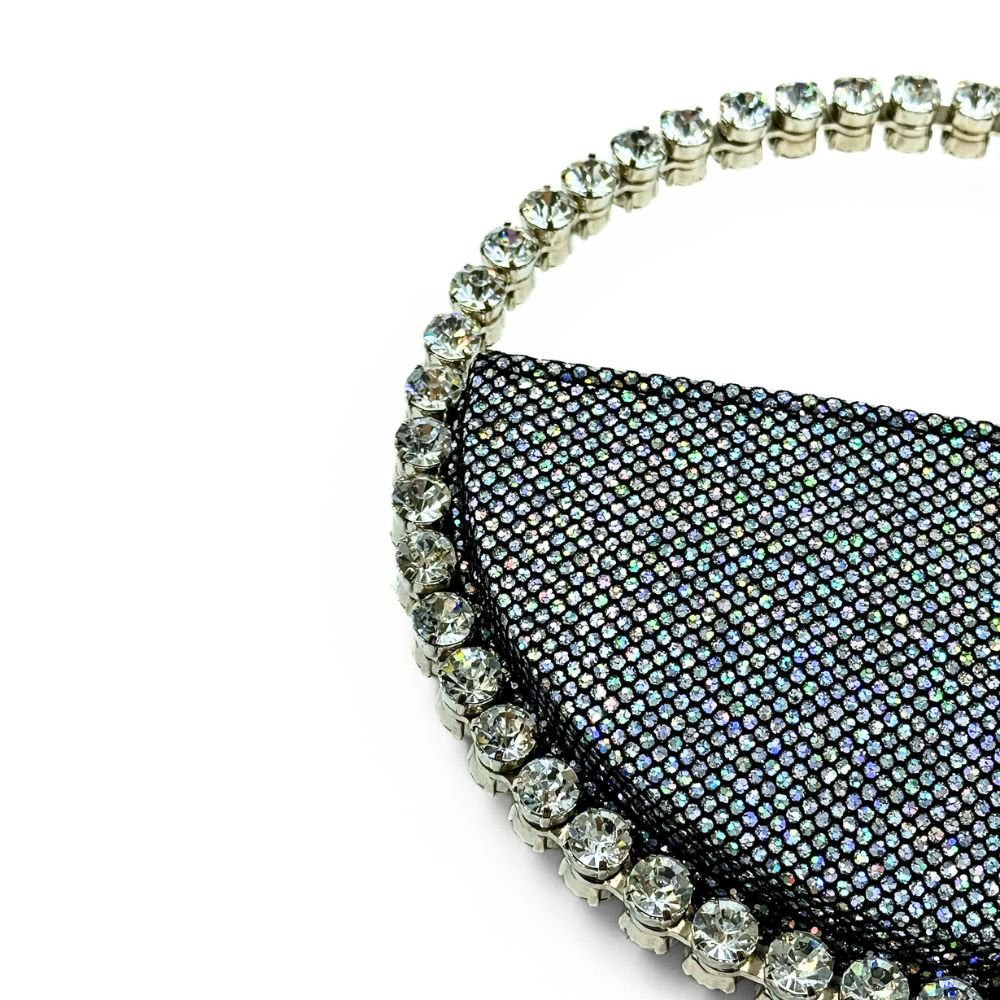 Eternity Black Glitter Clutch