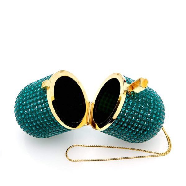Emerald Crystal Pill Bag