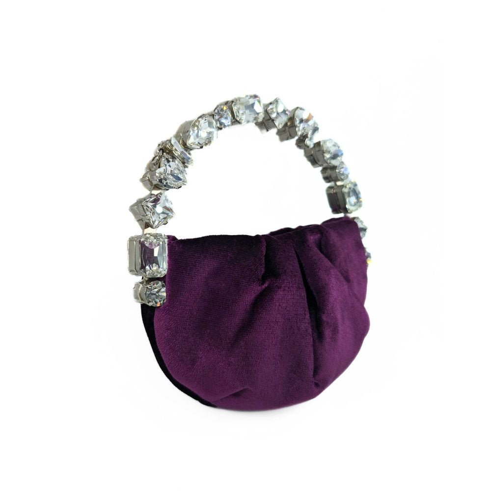 Micro Eternity Taliya Velvet Plum Bag