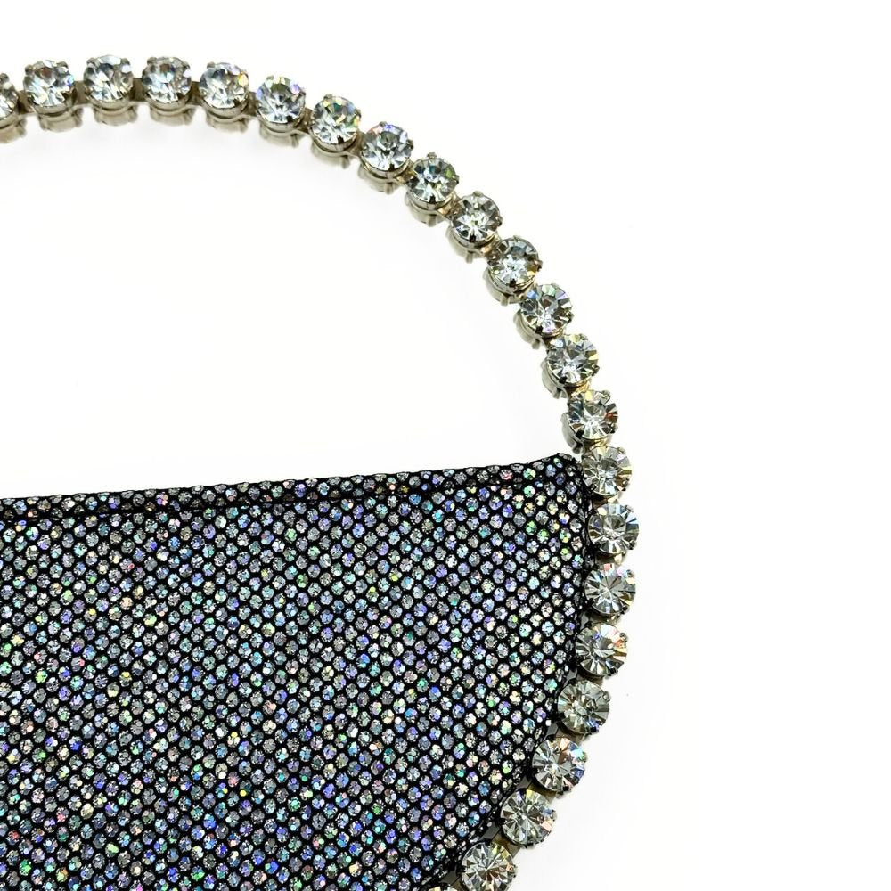 Eternity Black Glitter Clutch