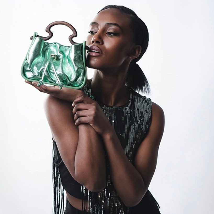 Nemidiana La Mini Glam Green Bag