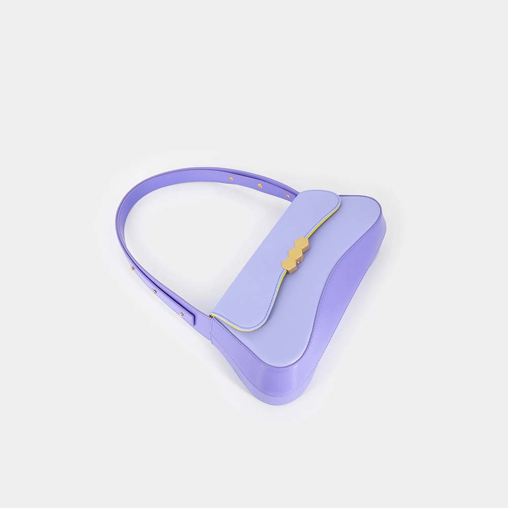 Mietis Culita Baguette Bag - Violet and Purple