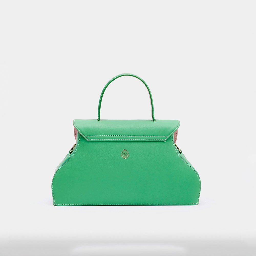 Mietis Marieta Padded Bag - Green & White