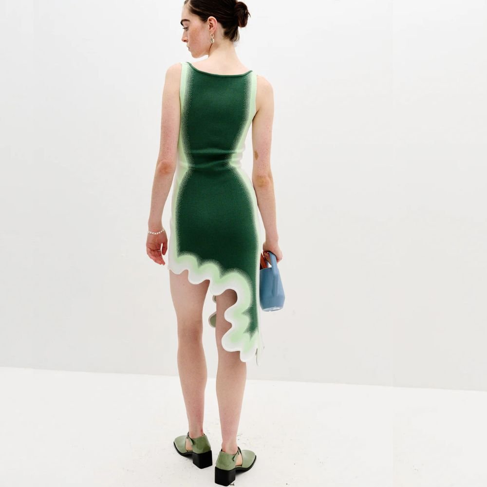 Aster Reversible Wavy Asymmetric Dress