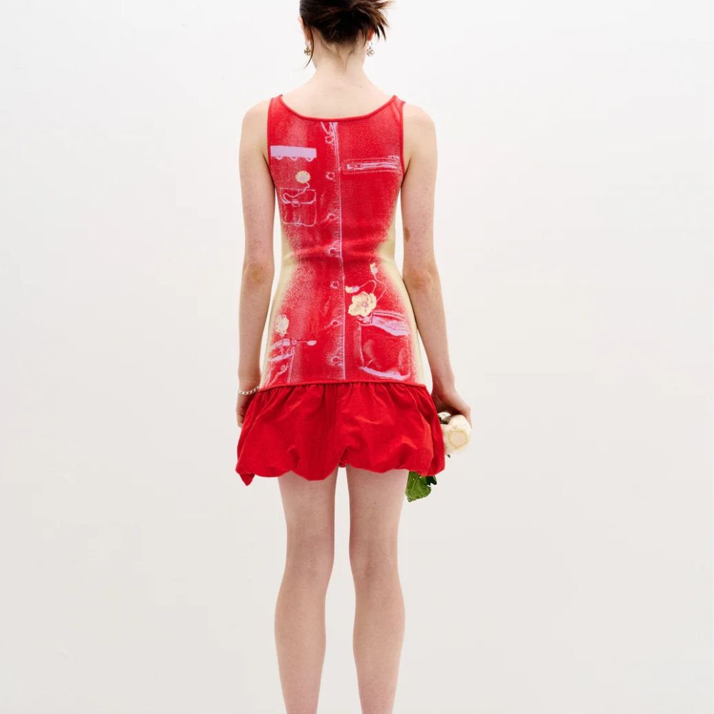 Daphne Reversible Tank Dress - Marquee Red