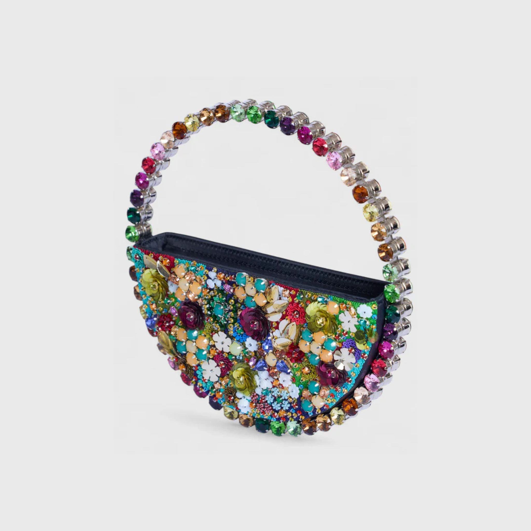 Eternity Garden Embroidery Clutch - Rainbow