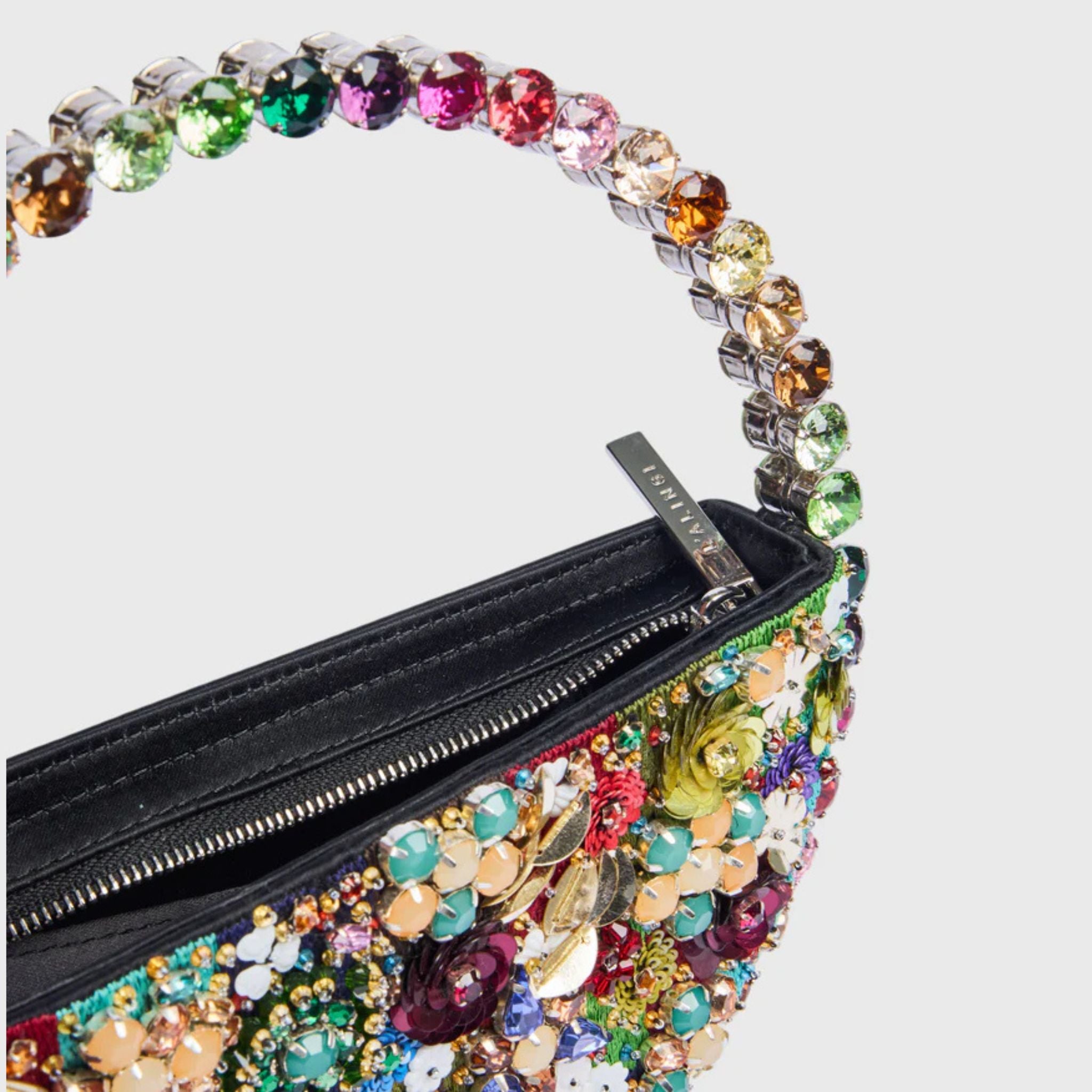 Eternity Garden Embroidery Clutch - Rainbow