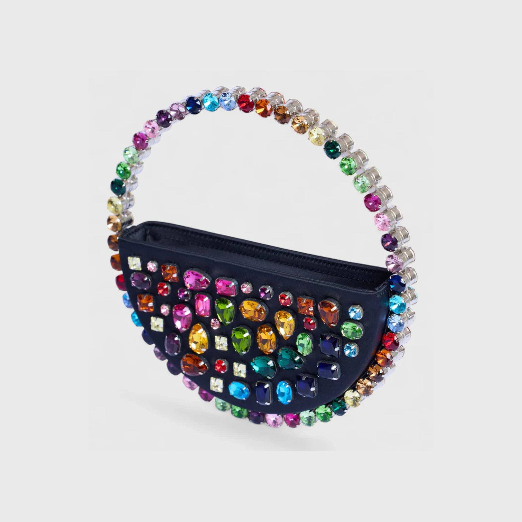 Eternity Stones Embroidery Clutch - Rainbow