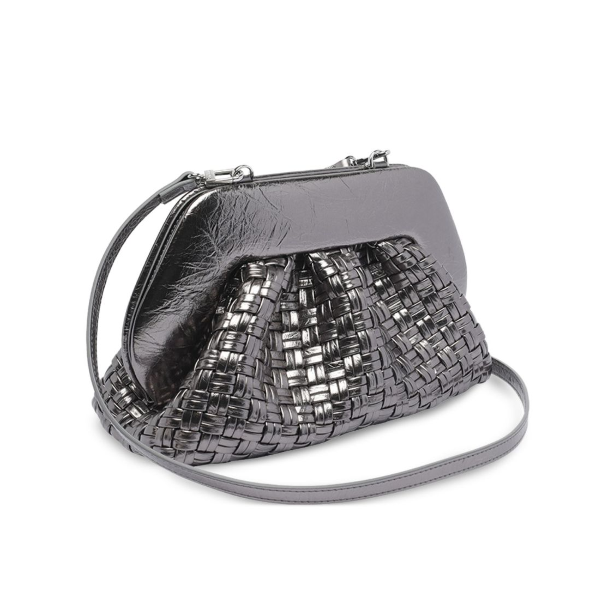 Gea Micro Weaved Laminated - Dark Silver