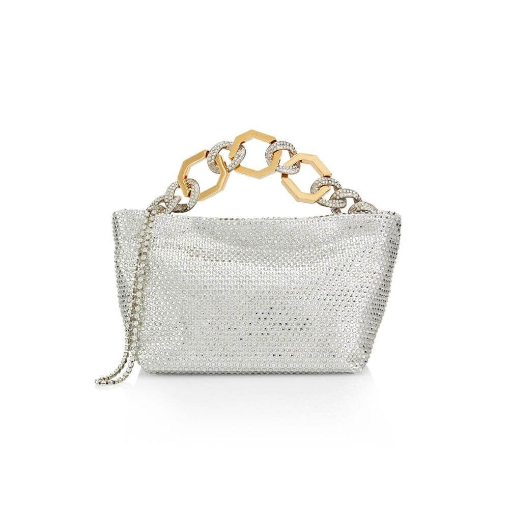 Jessye Crystal Bag - White