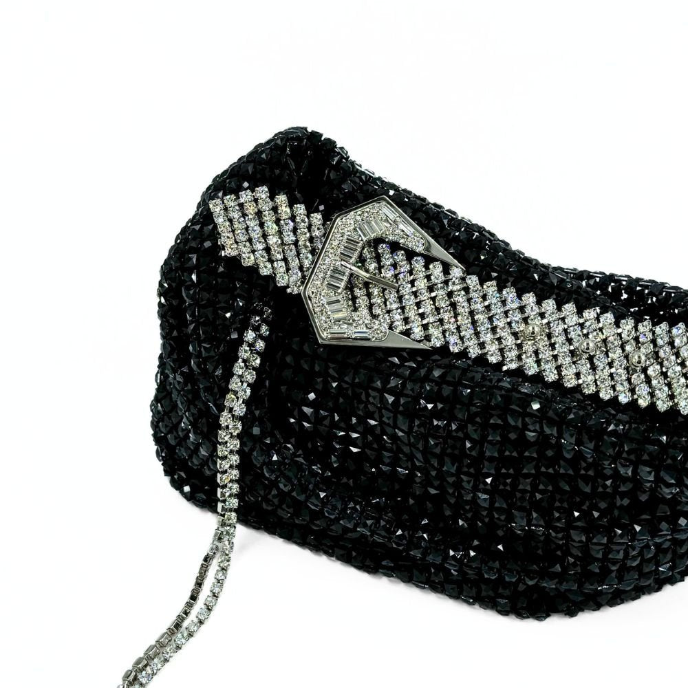 Jill Net Jet Black Bag