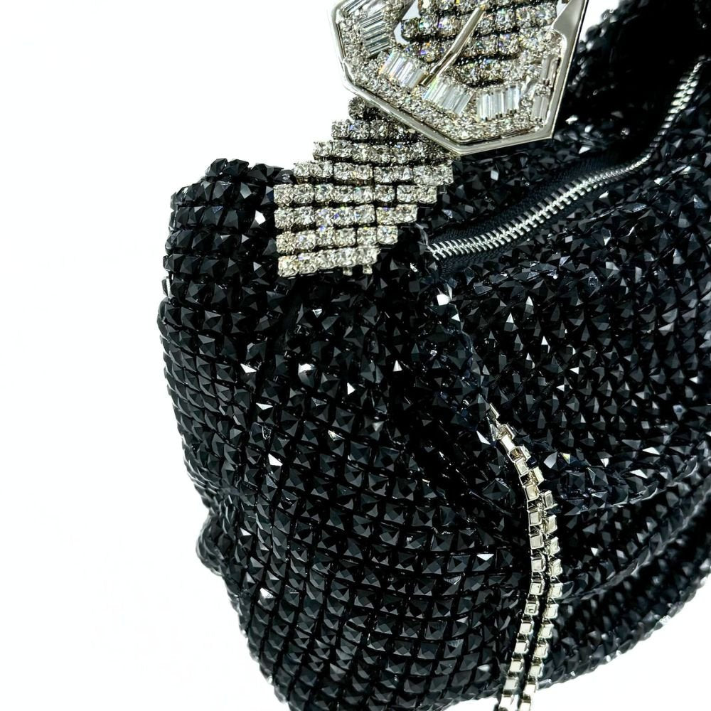 Jill Net Jet Black Bag