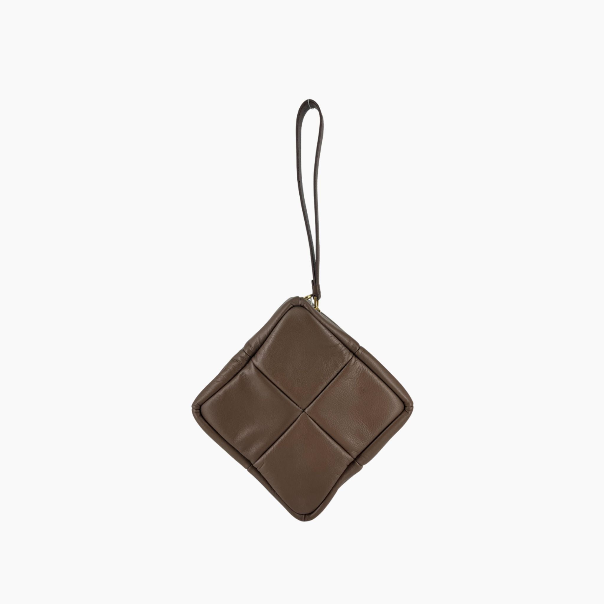 Grid Clutch - Chocolate
