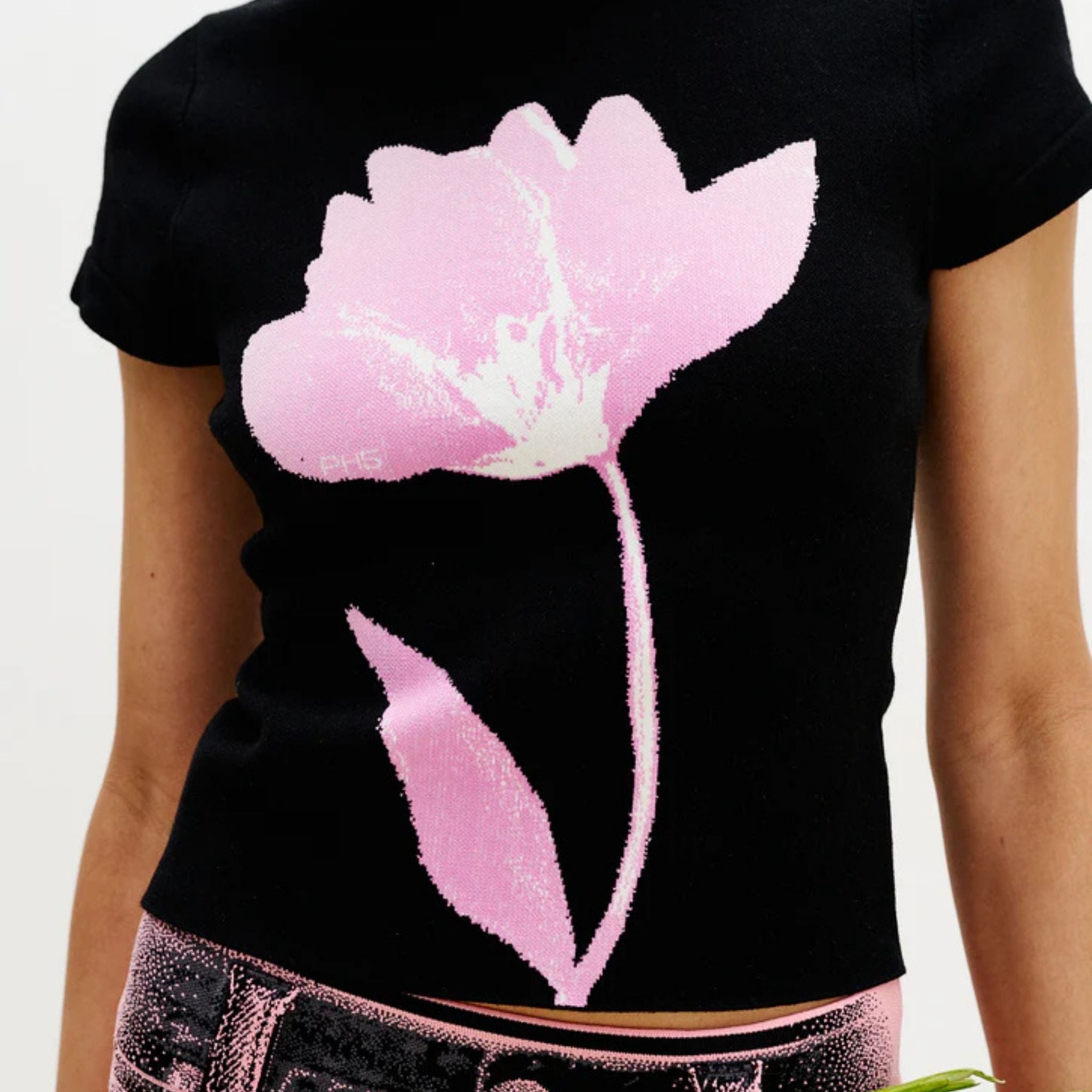 Hana UV Reactive Flower T-shirt