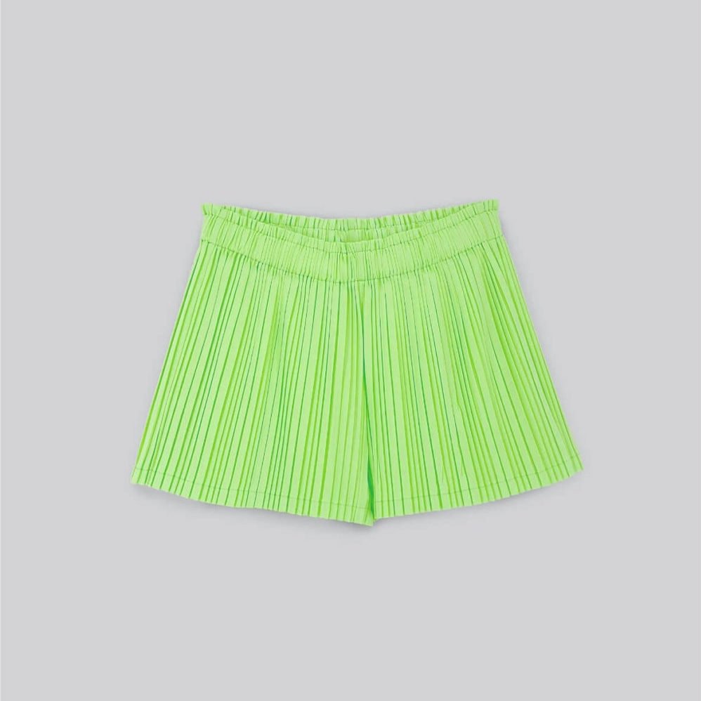 Pleated Shorts - Green