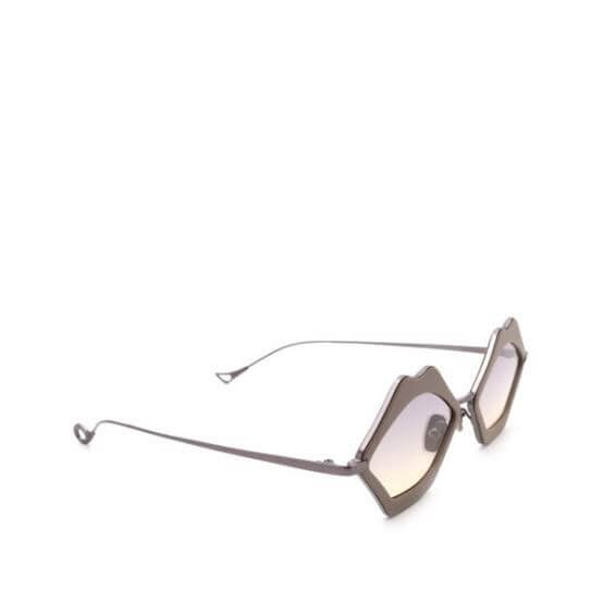 Bisous Sunglasses- Dove Matte With Grey & Biscuit Gradient