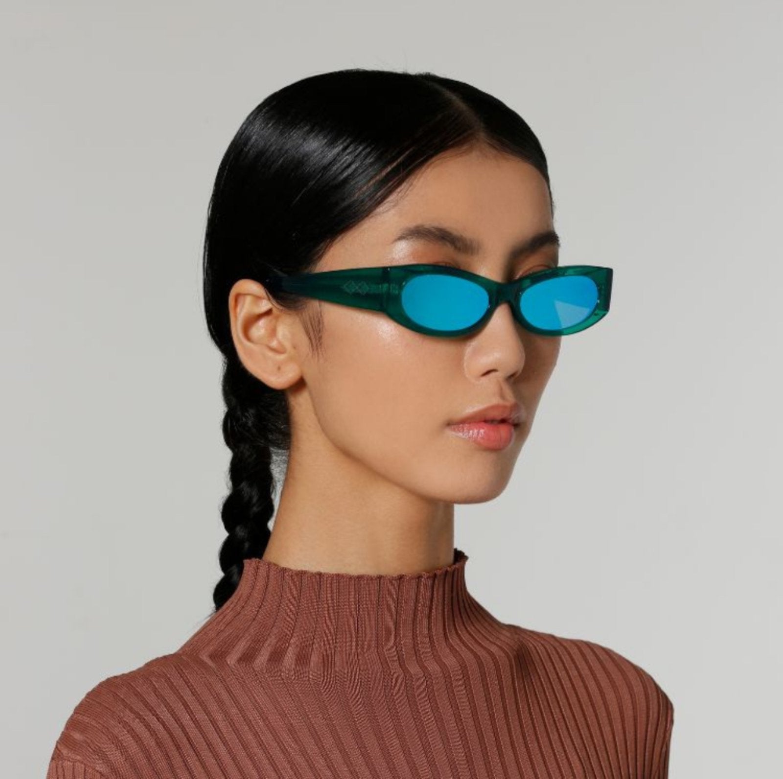 Ciara Sunglasses - Mirror Green
