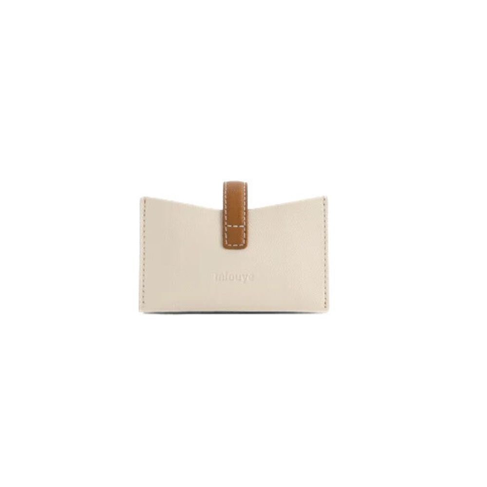 Isla Cardholder - Chèvre Light Cream