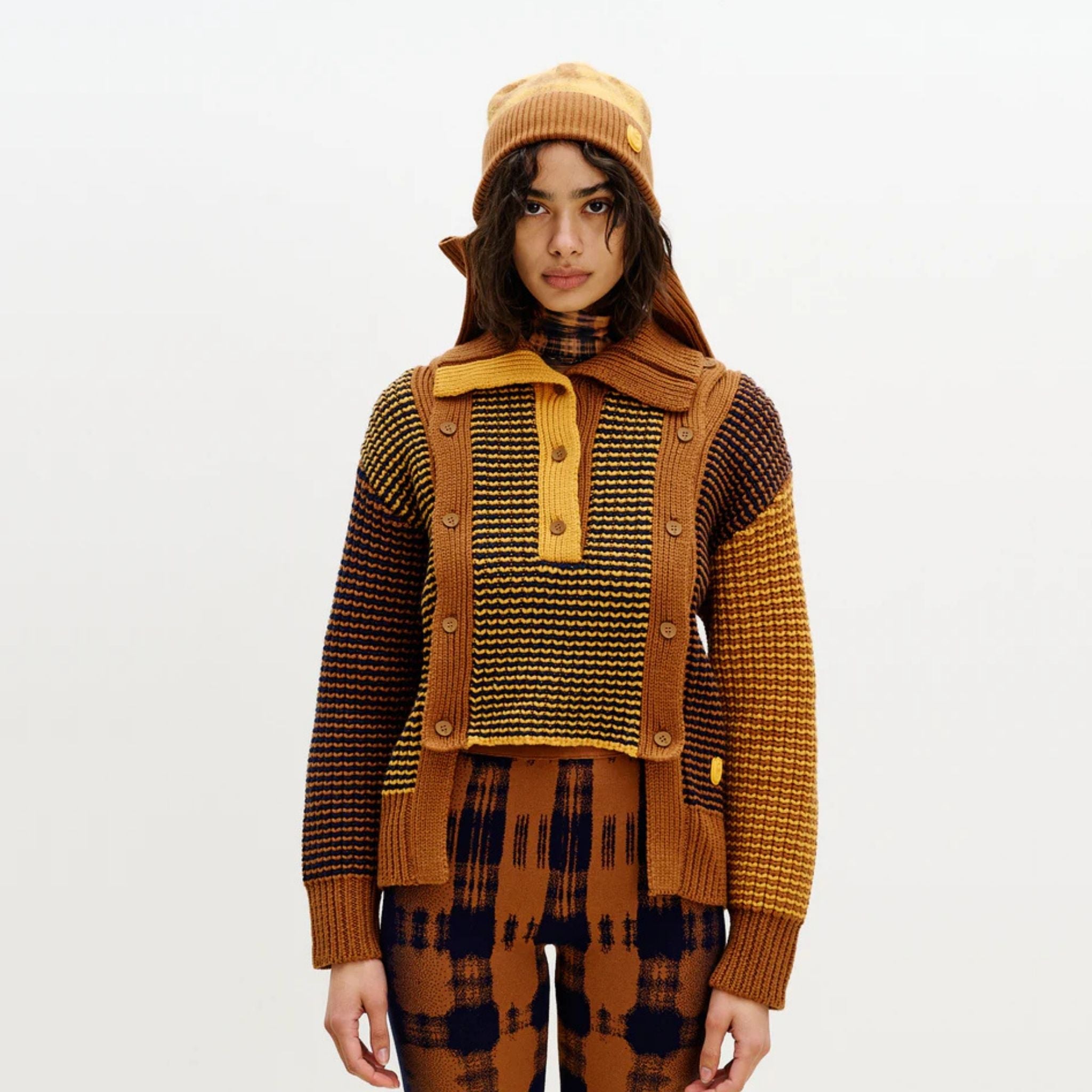 Joris Merino Wool Chunky Sweater- Masada Brown
