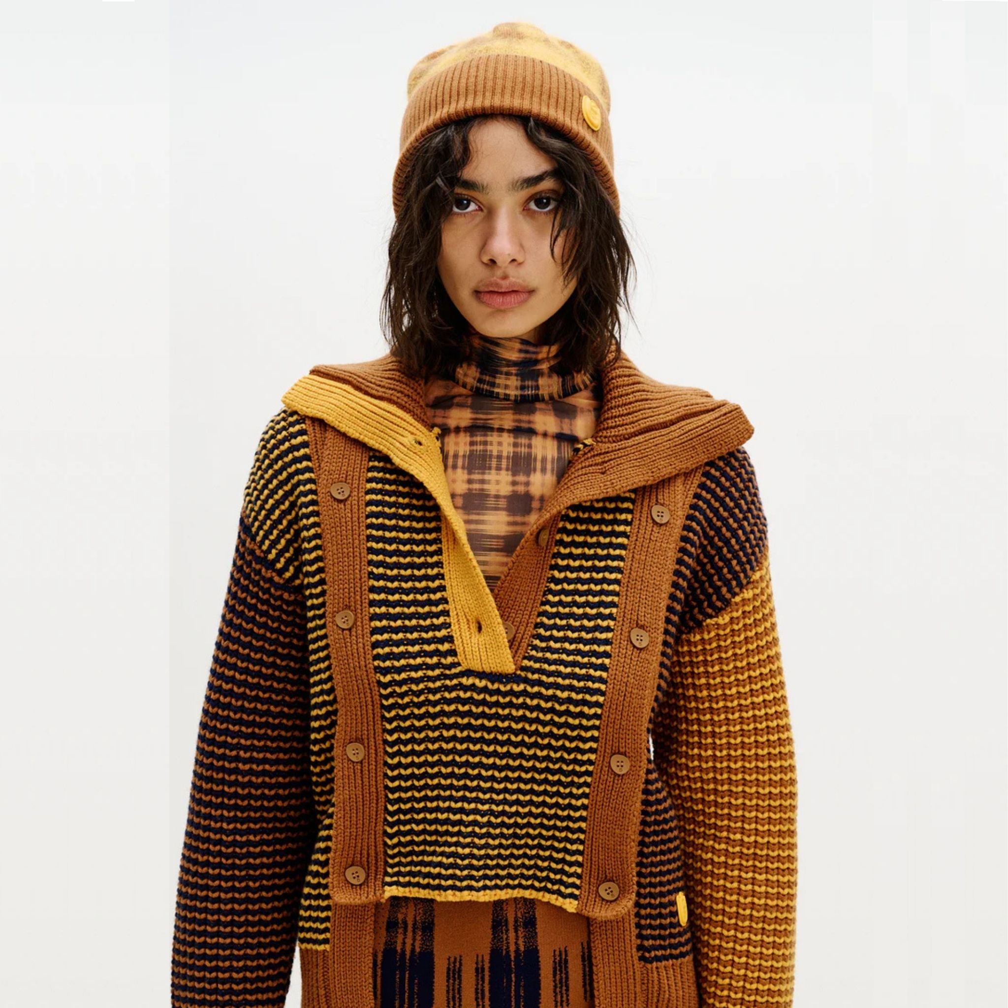 Joris Merino Wool Chunky Sweater- Masada Brown