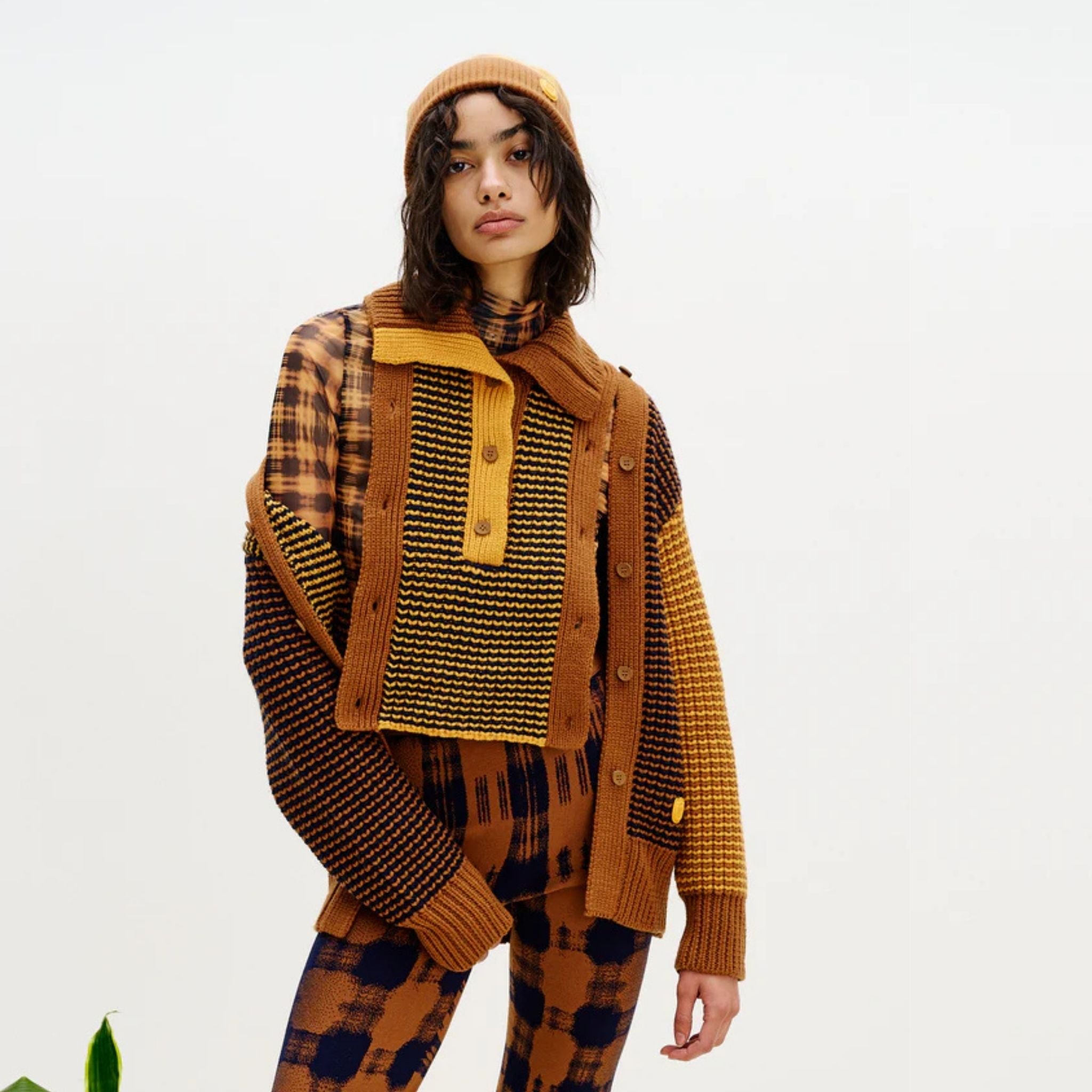 Joris Merino Wool Chunky Sweater- Masada Brown