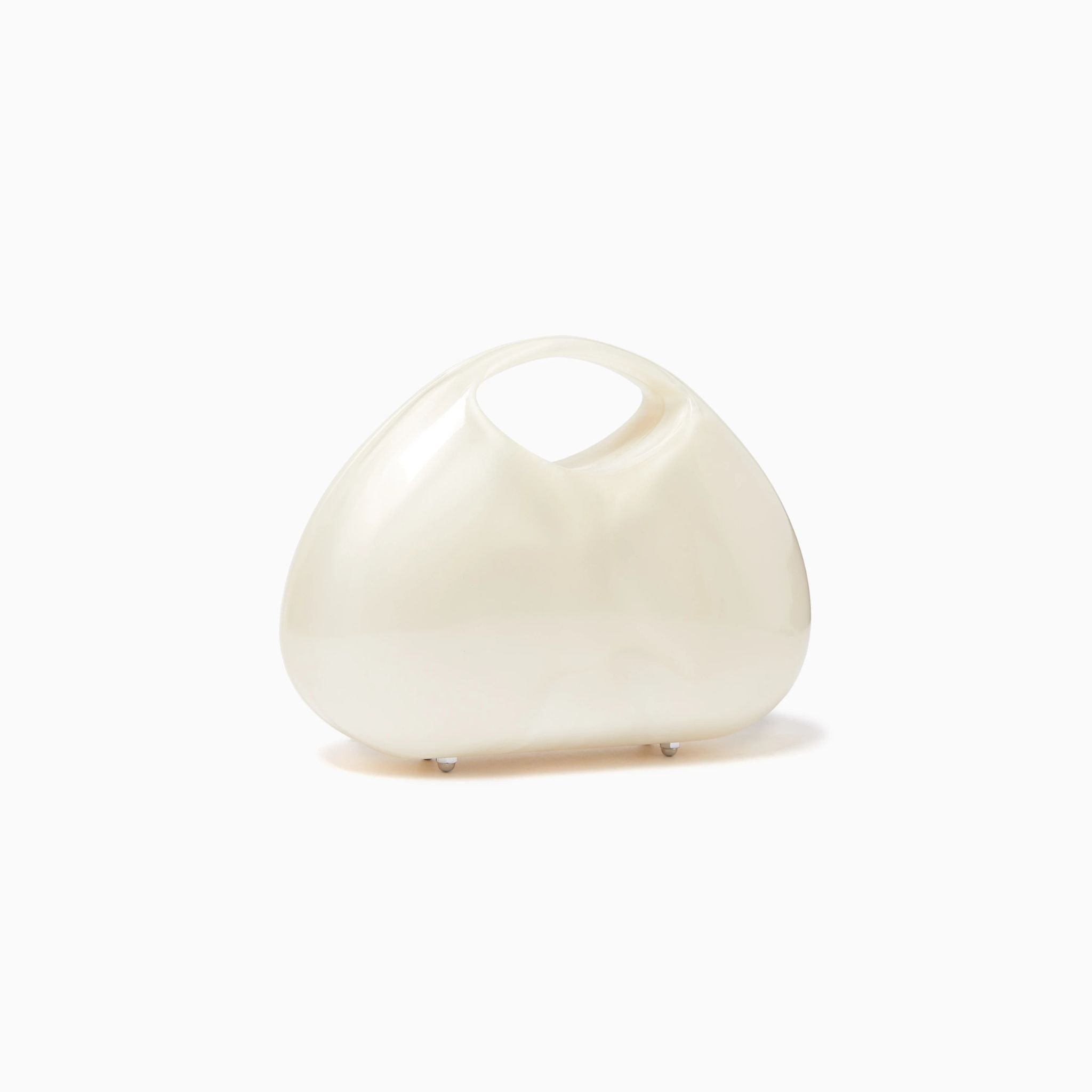 Jila Clutch- White Pearl