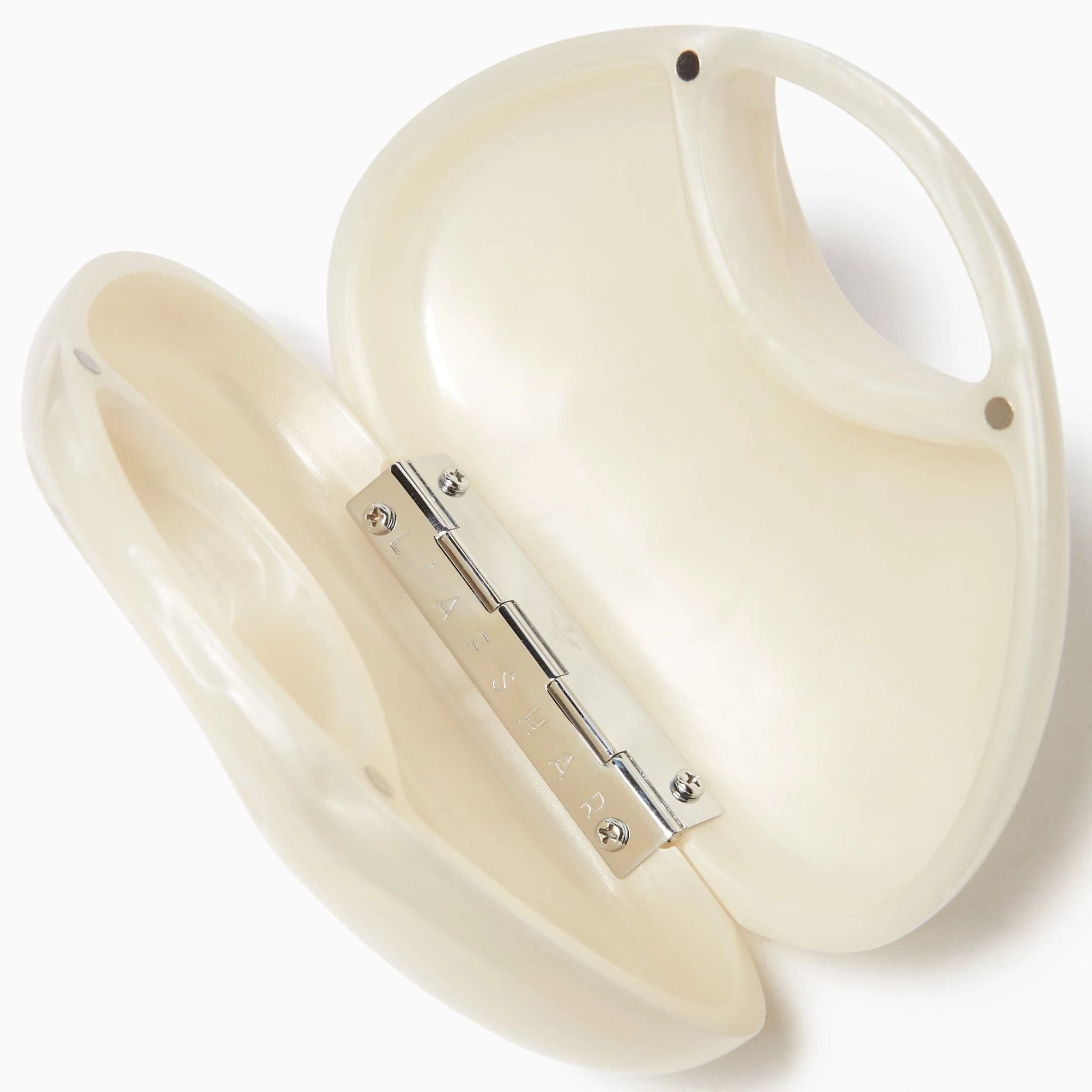 Jila Clutch- White Pearl