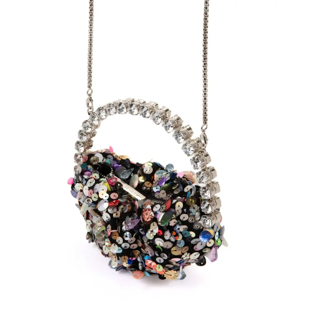 Micro Eternity Sequins Confetti Clutch