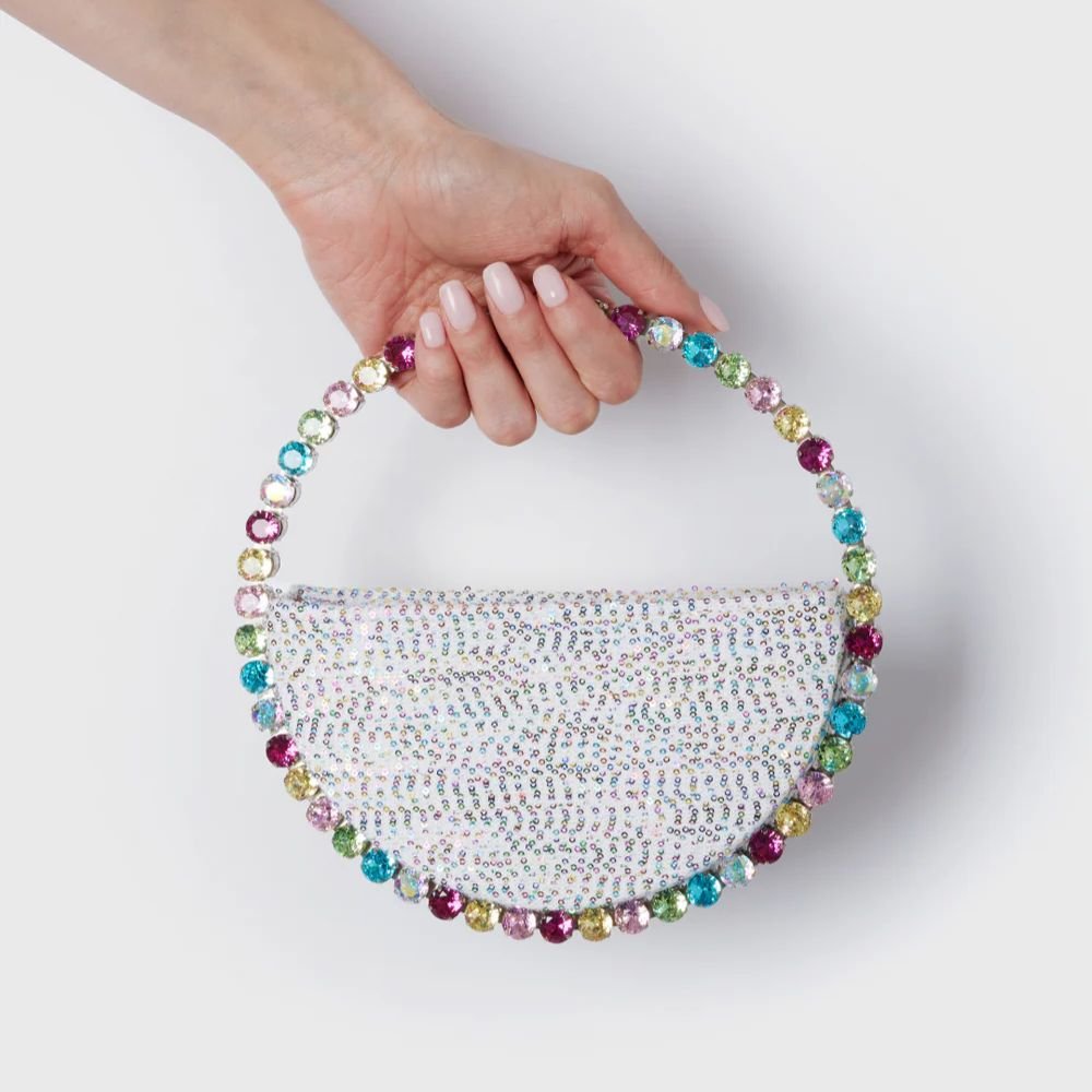 Eternity Rainbow Sequins Clutch