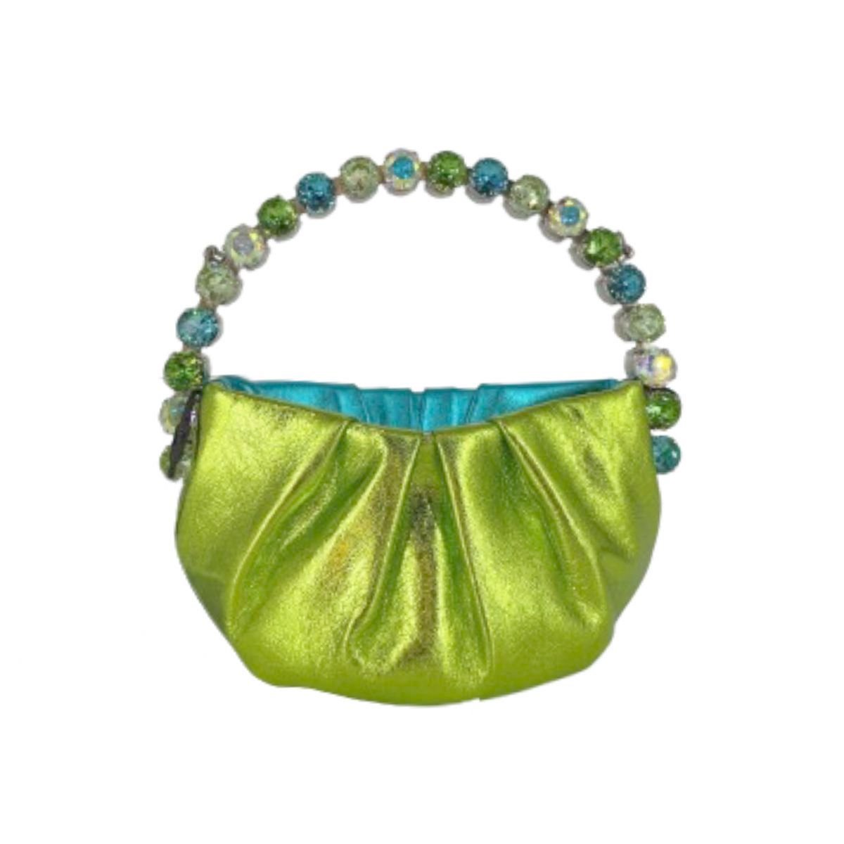 Micro Eternity Metallic Leather - Lime & Blue