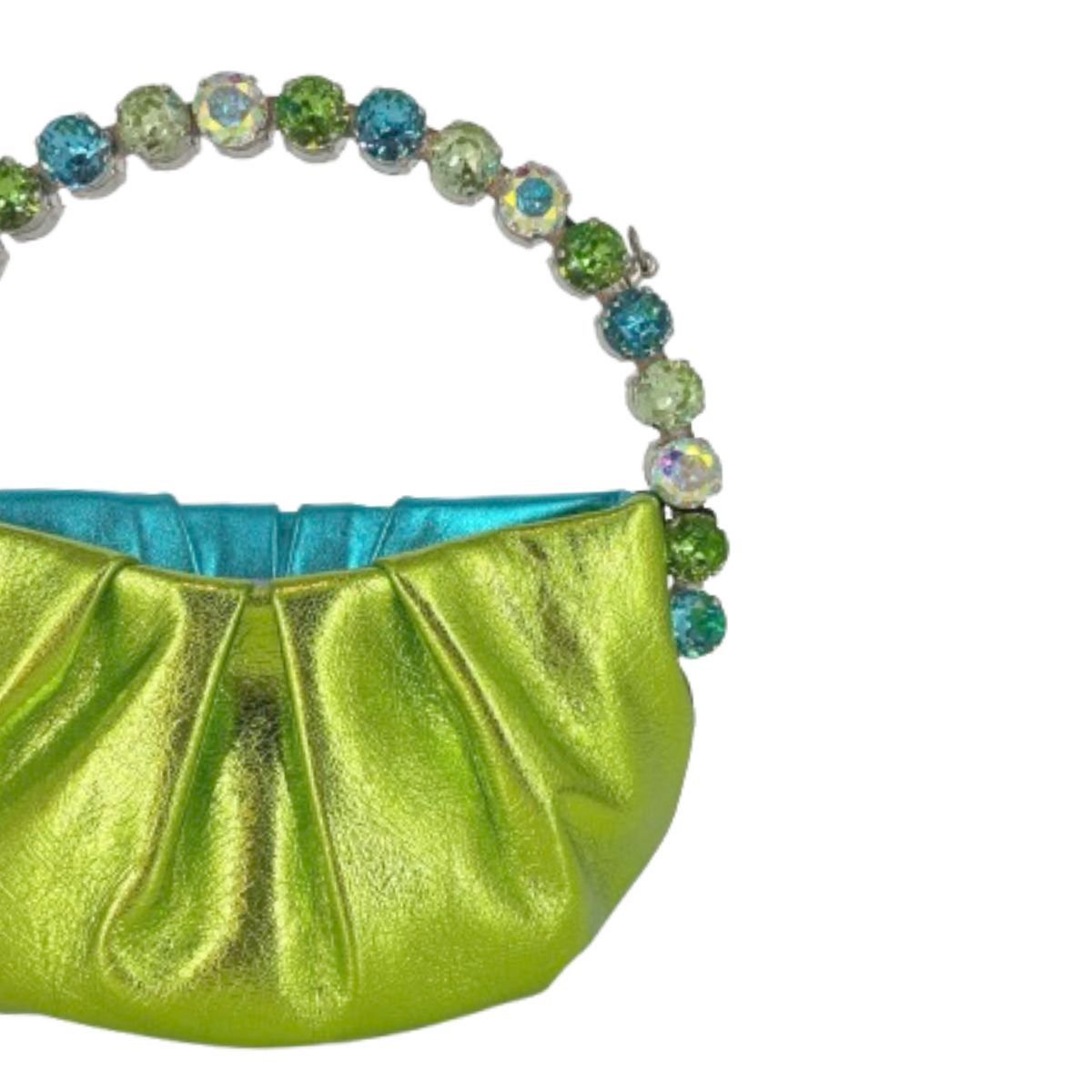 Micro Eternity Metallic Leather - Lime & Blue