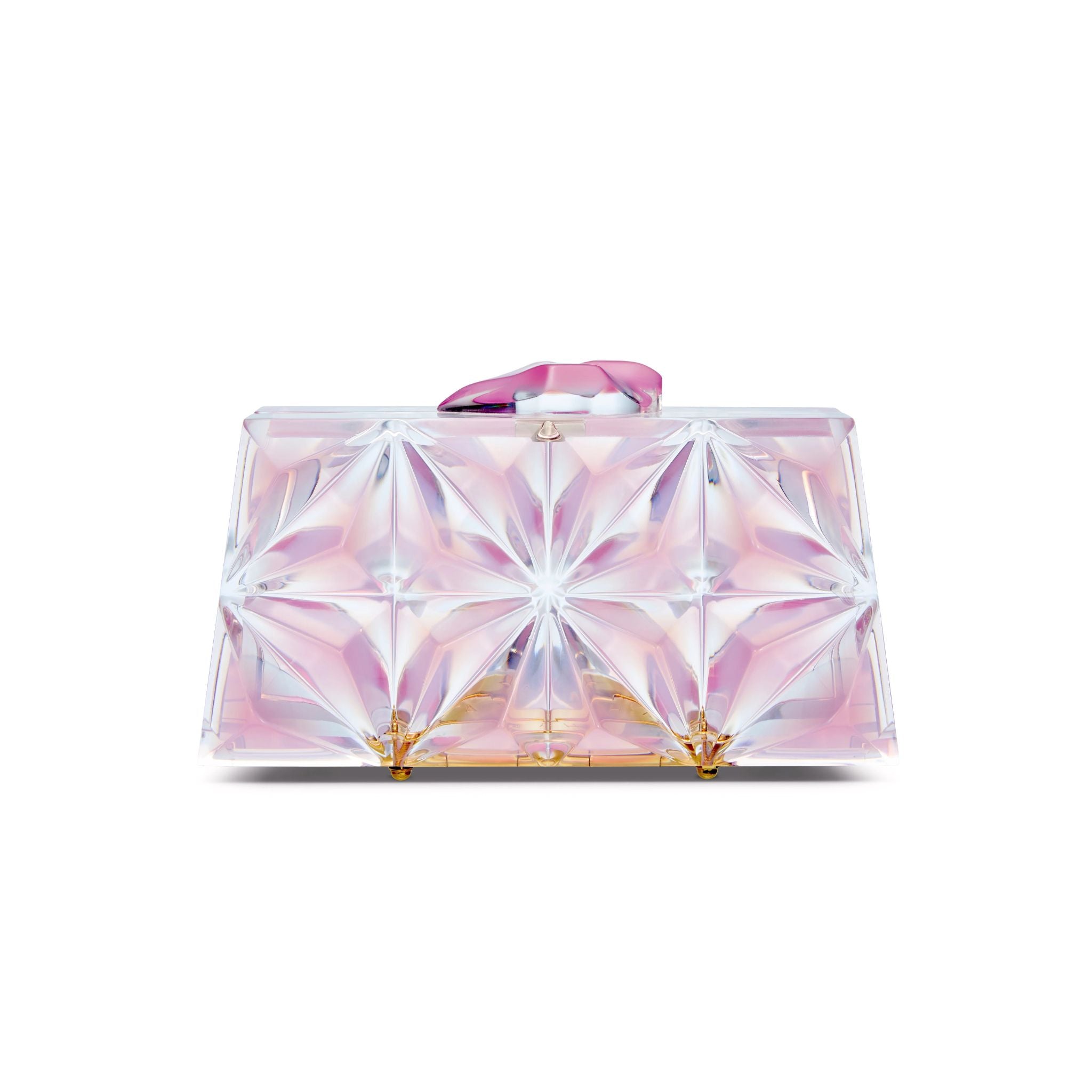 Lila Pink Opal Clutch
