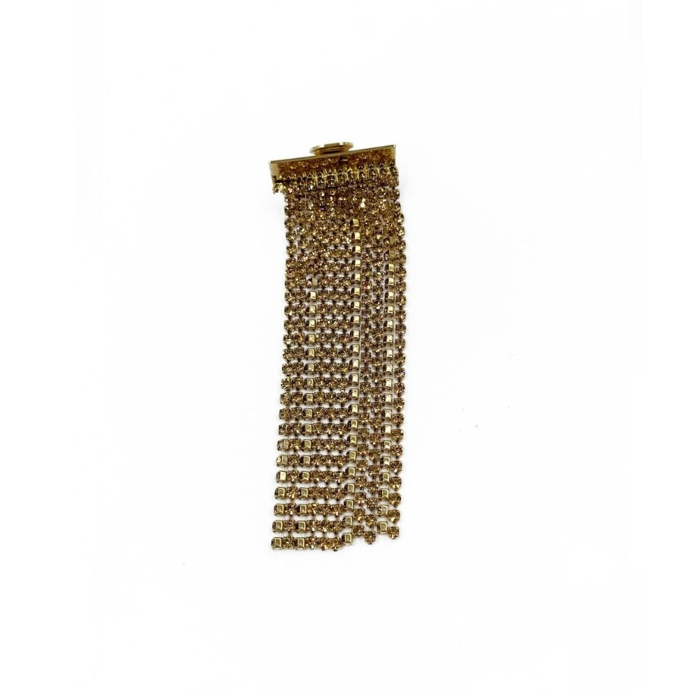 Frine Gold Brass Crystal Earrings
