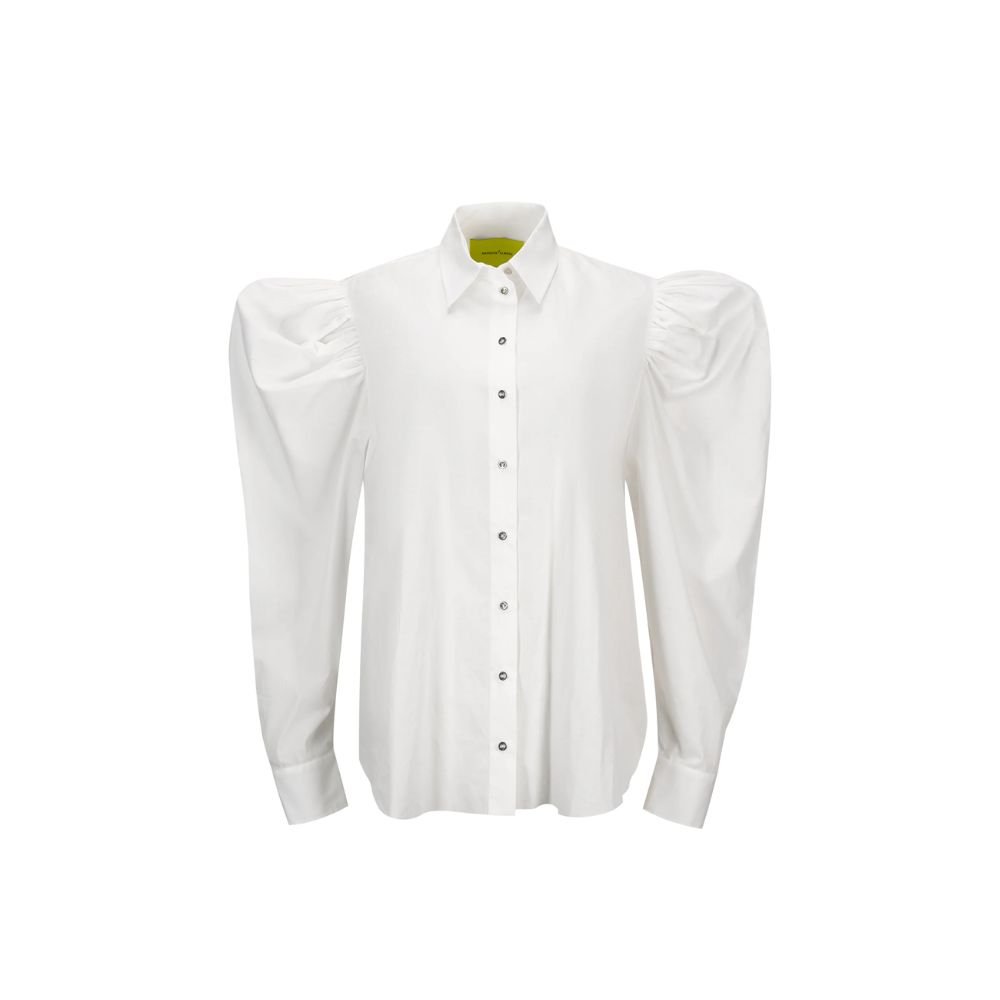 Balloon Sleeve Shirt - White
