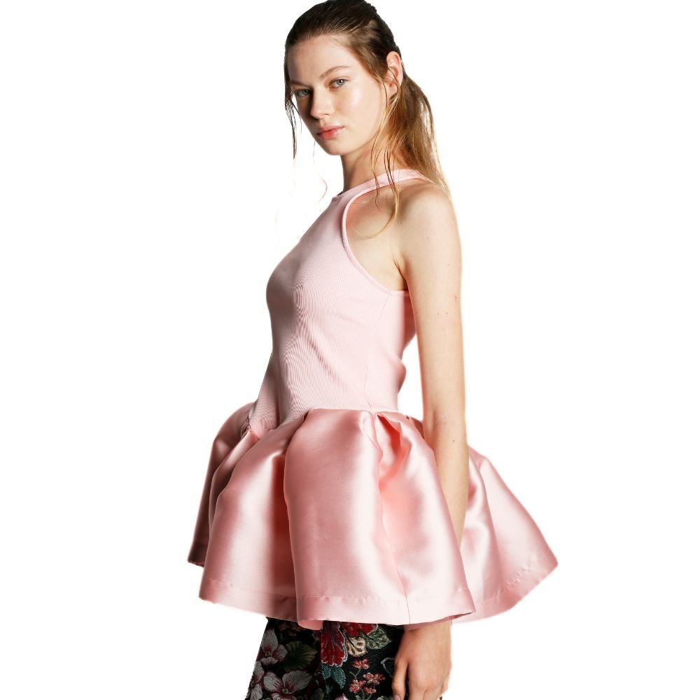 Peplum Tank Top Mikado - Pink