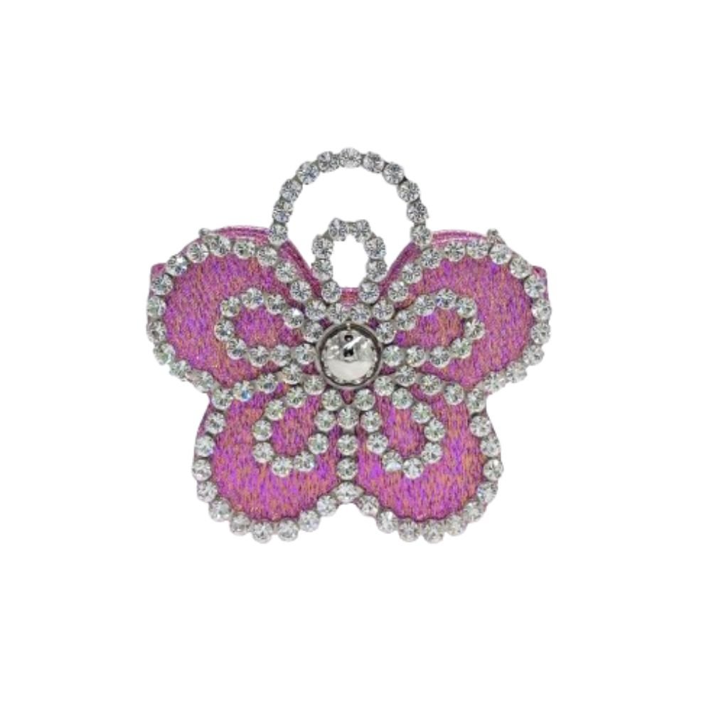 Mini Flower Jacquard Pink Clutch