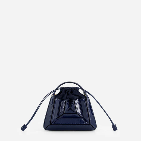 Mini Sera Tote Bag - Patent Navy