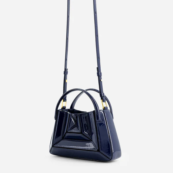 Mini Sera Tote Bag - Patent Navy