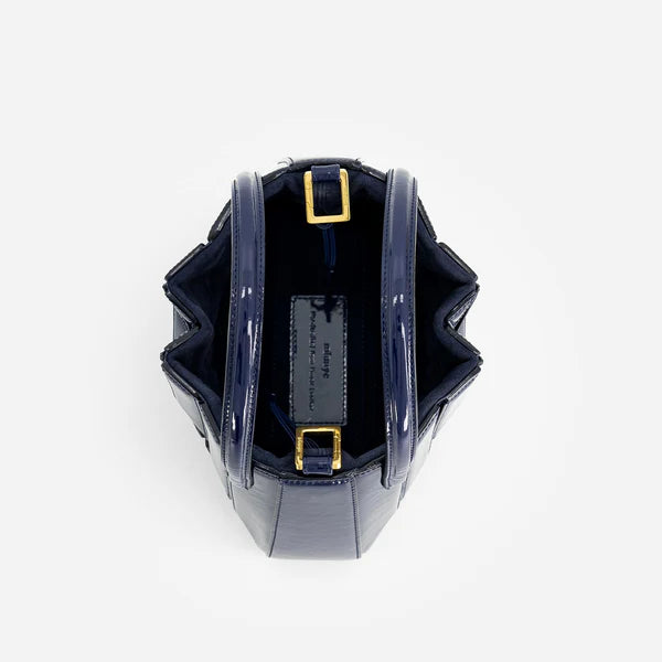Mini Sera Tote Bag - Patent Navy