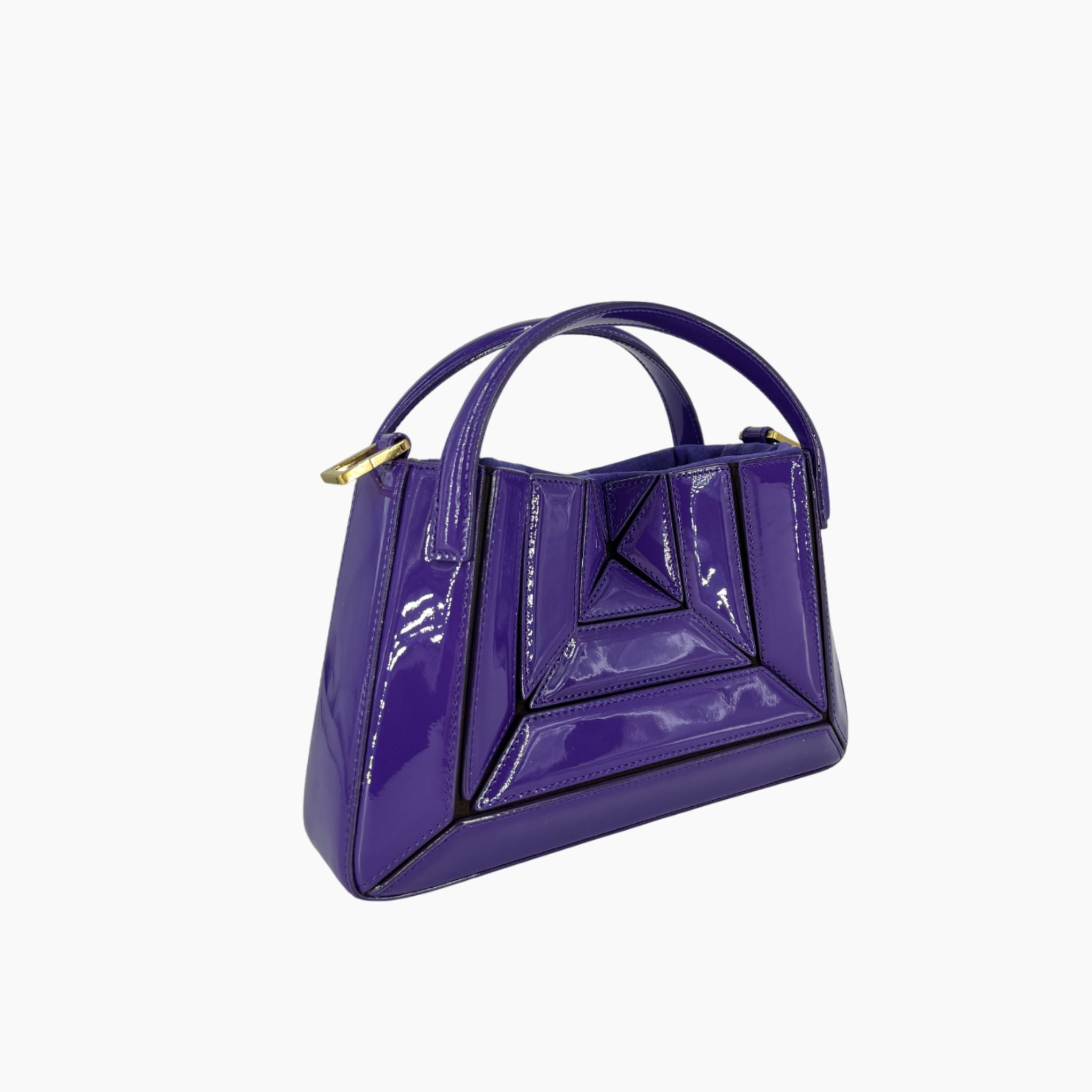 Mini Sera Tote Bag - Patent Purple