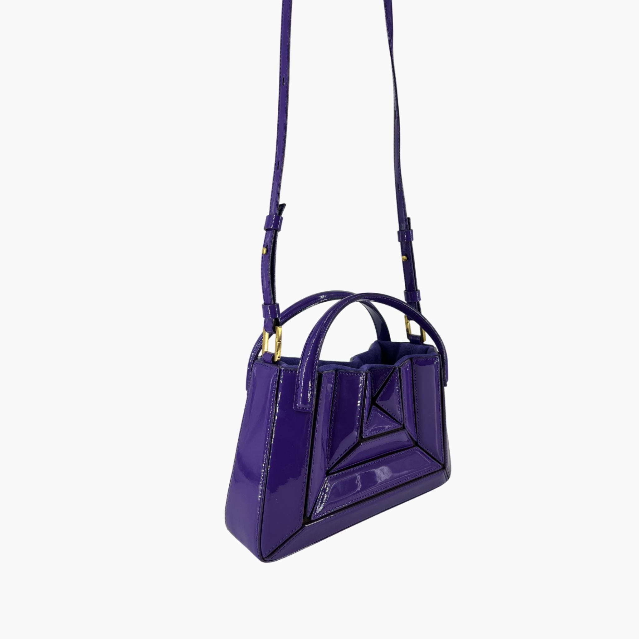 Mini Sera Tote Bag - Patent Purple
