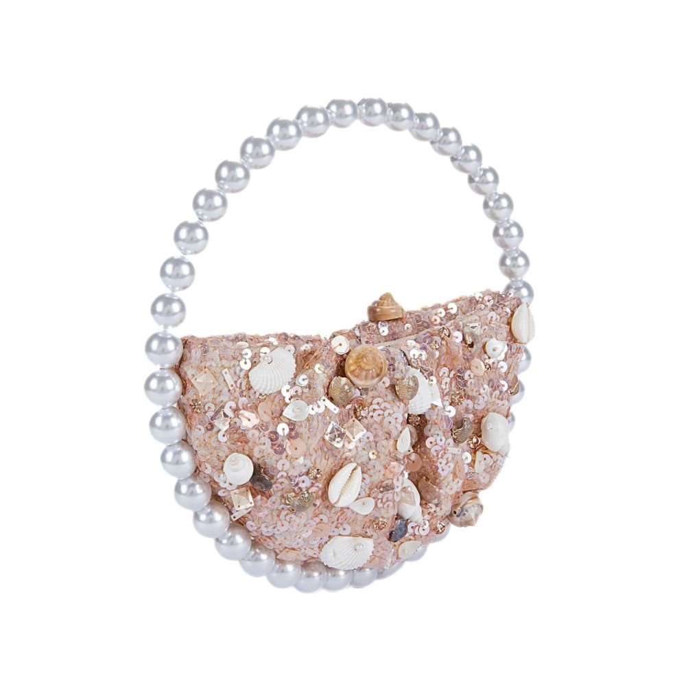 Eternity Pearl Seashell Embroidery Clutch