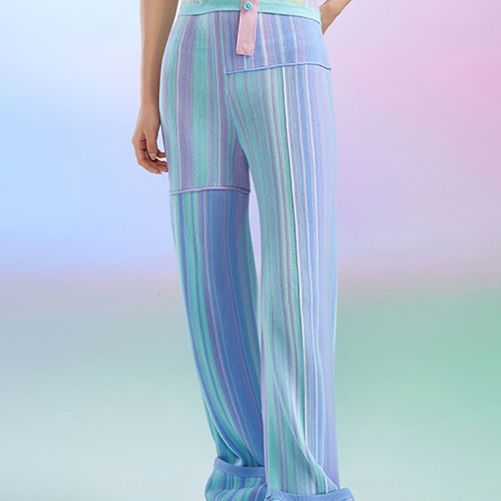 Wool Pants - Sky Blue