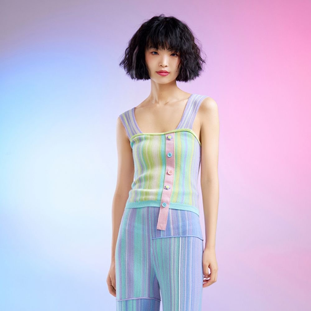 Wool Vest - Lilac