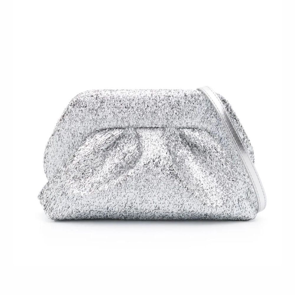 Tia Sparkling Fabric Bag - Silver