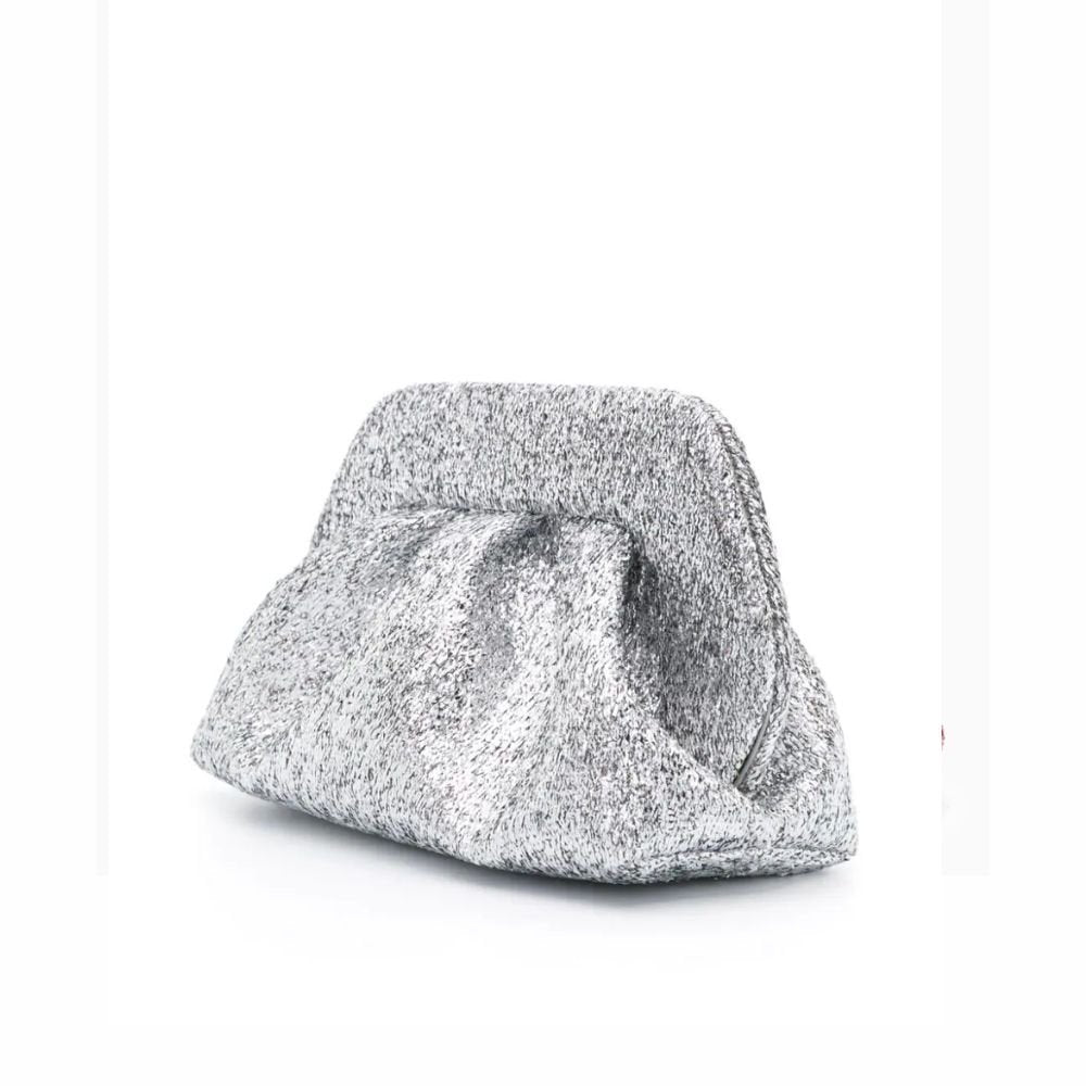Tia Sparkling Fabric Bag - Silver