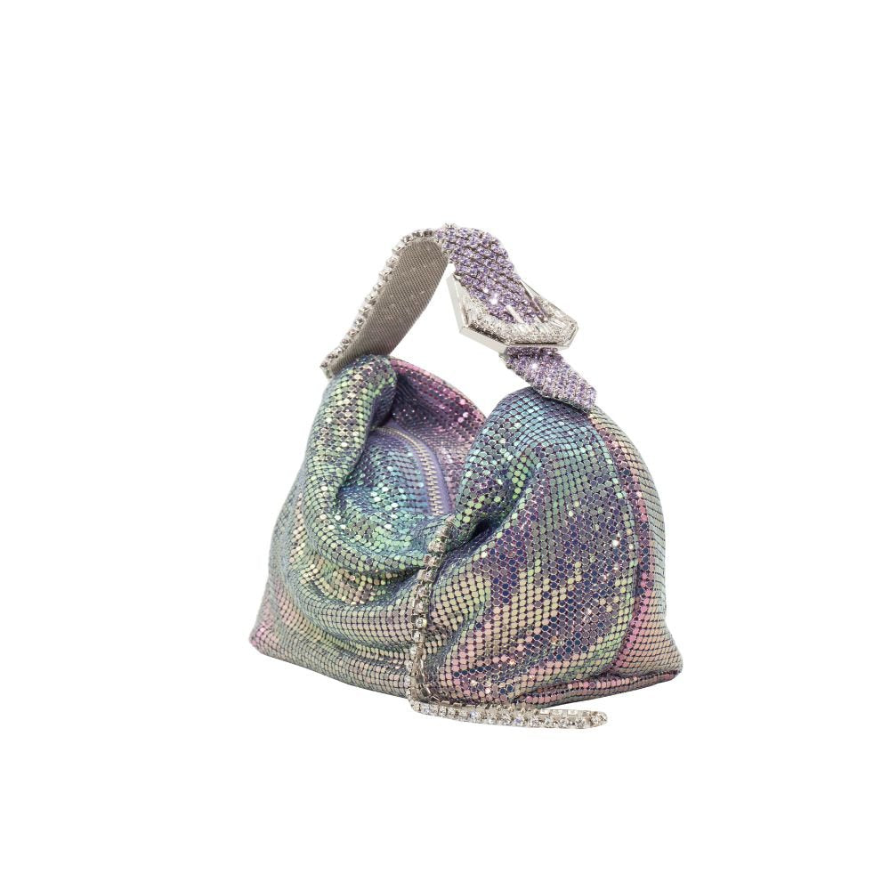 Jill Metal Mesh Bag - Lilac