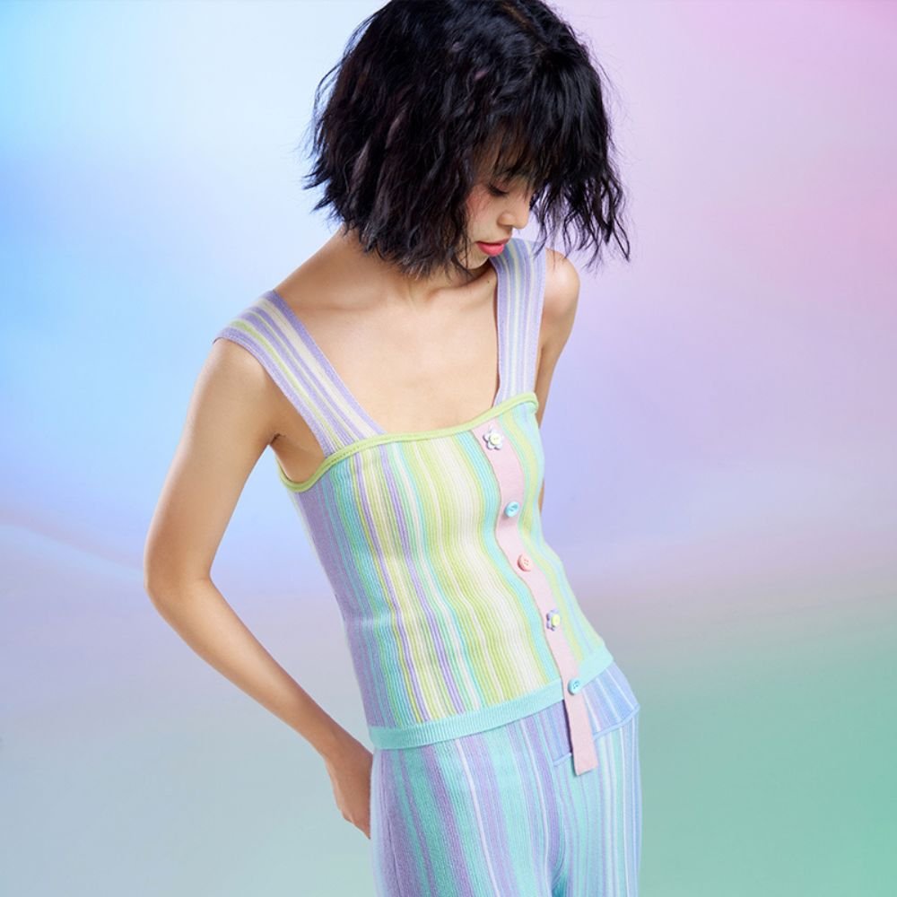 Wool Vest - Lilac