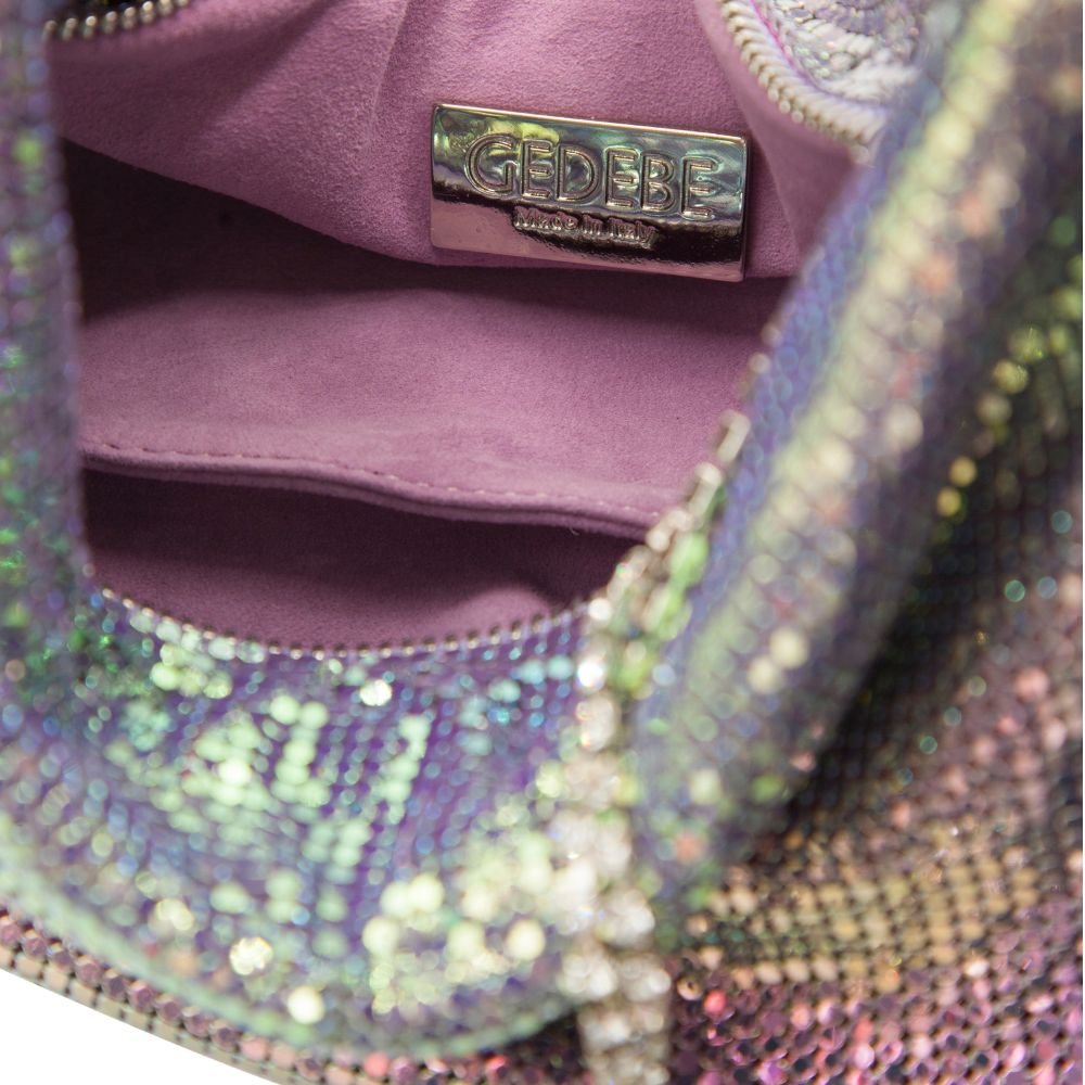 Jill Metal Mesh Bag - Lilac