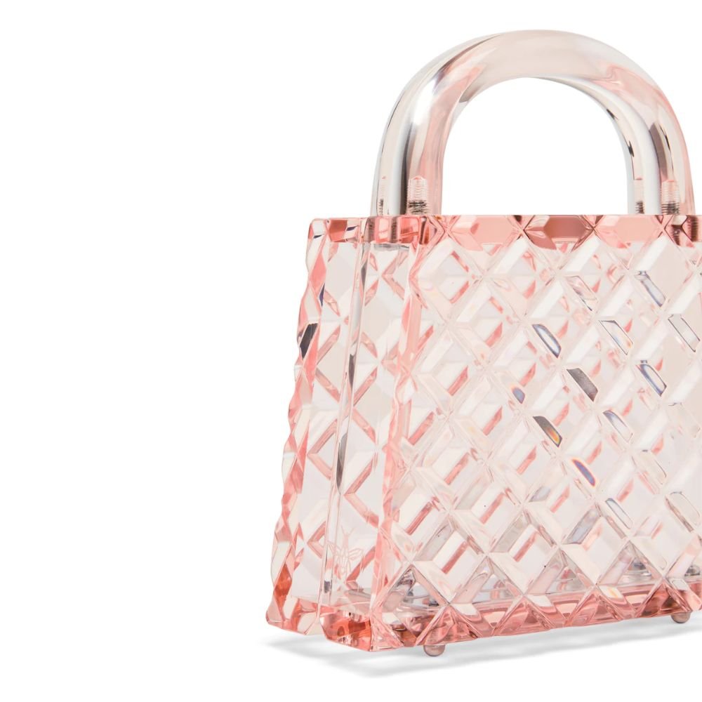 Eva Diamond Cut Bag - Blush / Pink